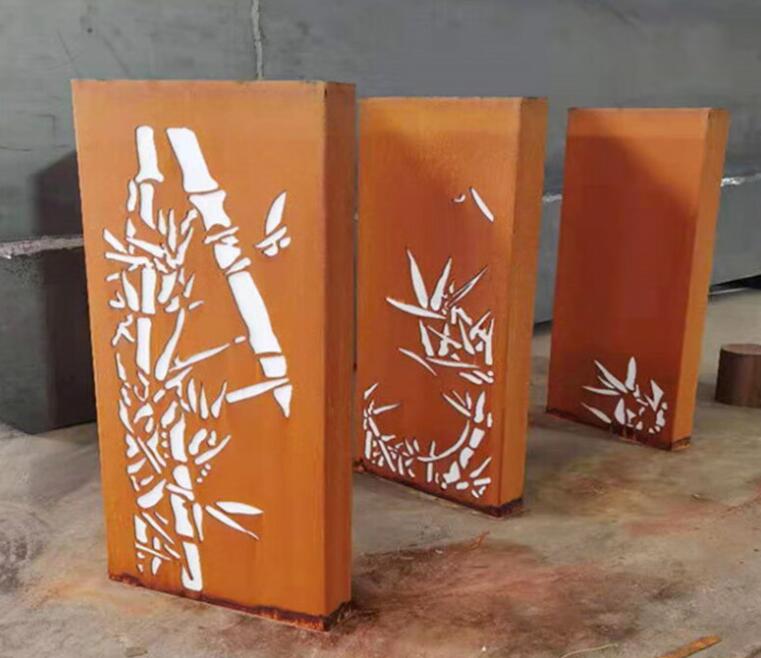 合水锈钢板灯箱
