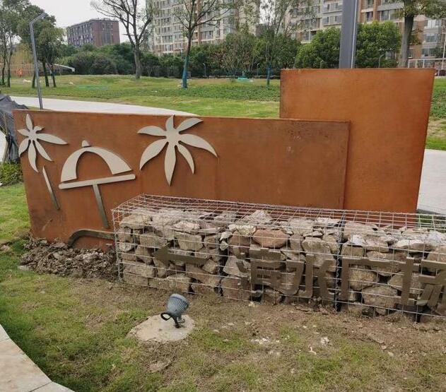 合水锈钢板挡土墙